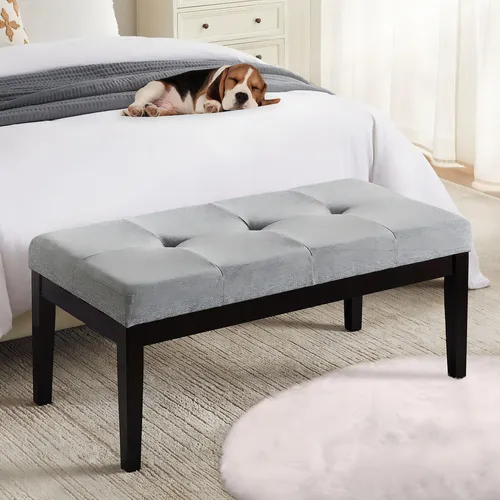 Banco tapizado decorativo